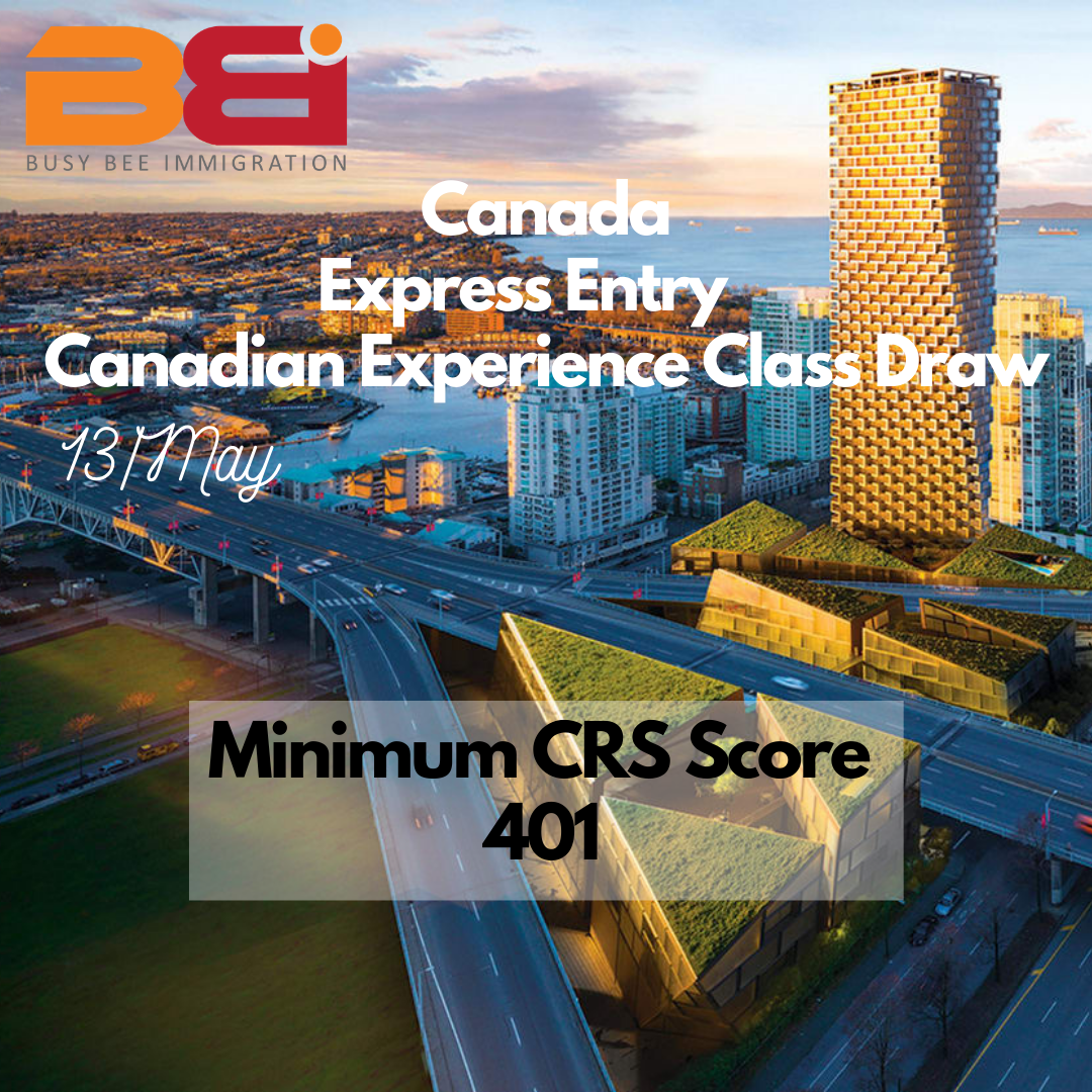 CRS 401 in new Canadian experience class draw