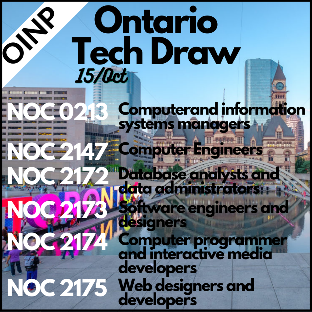 Ontario holds new Tech Draw in which 772 Express Entry candidates were invited